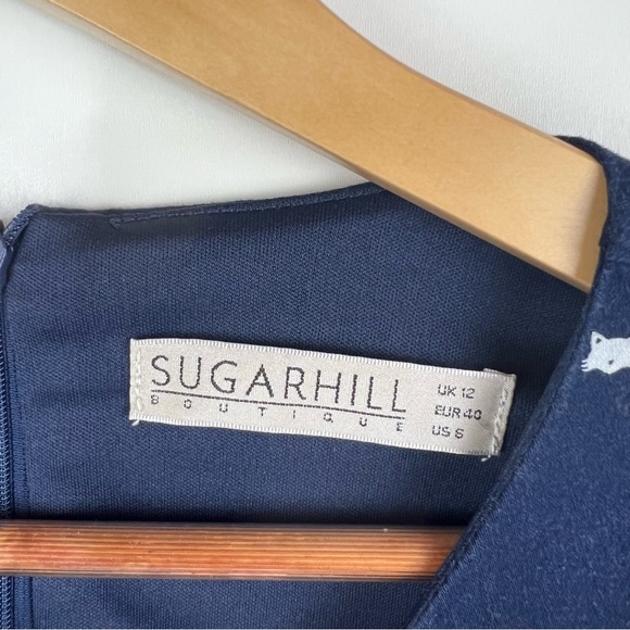 SUGARHILL BOUTIQUE MODCLOTH Retro Cat Polka Dot Dress - Picture 7 of 7